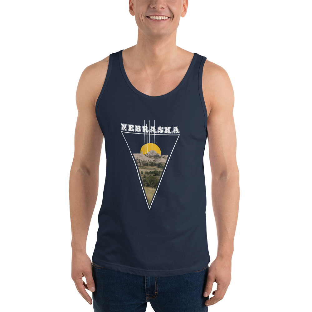 Nebraska Triangle Unisex Tank Top