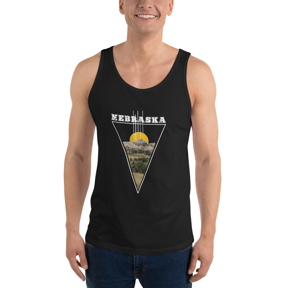 Nebraska Triangle Unisex Tank Top