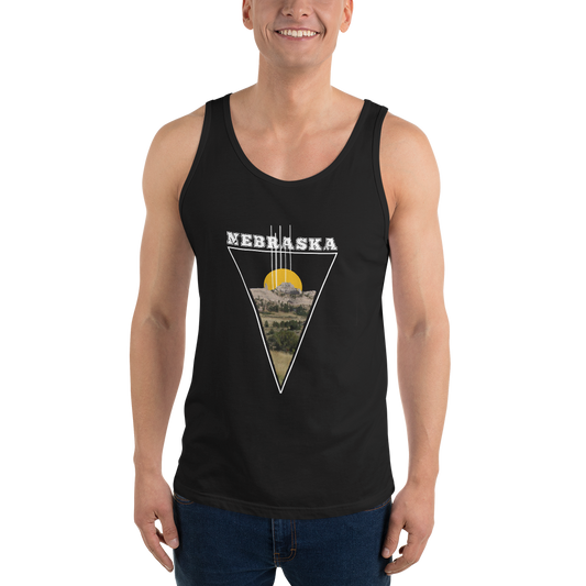 Nebraska Triangle Unisex Tank Top