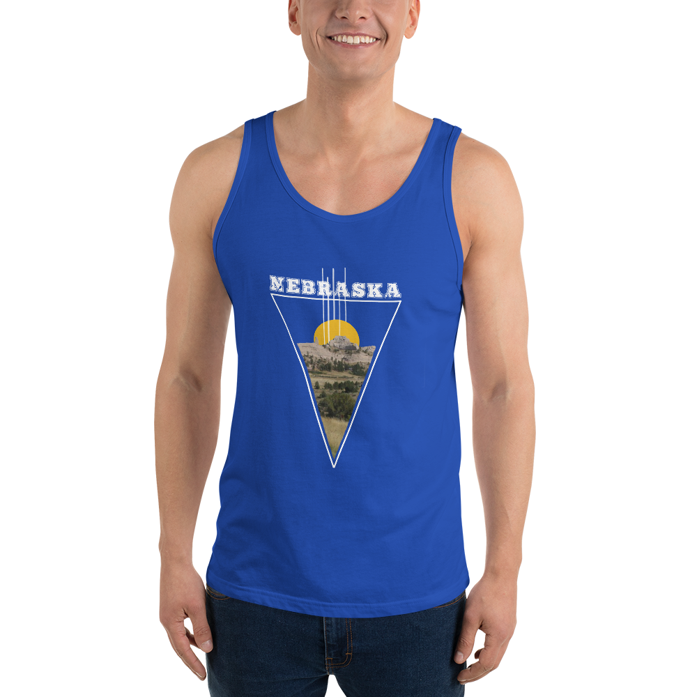 Nebraska Triangle Unisex Tank Top