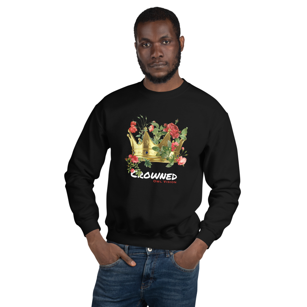 Crowned Sweatshirt Light Words