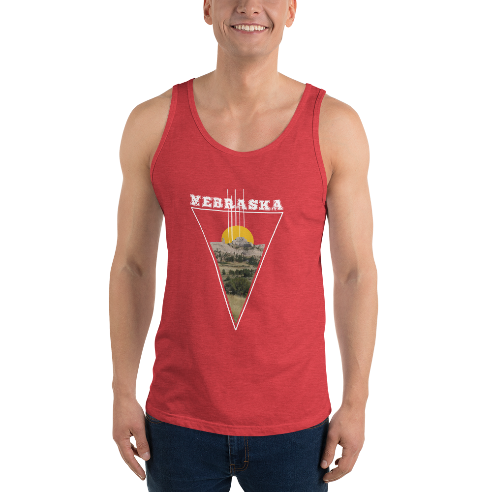 Nebraska Triangle Unisex Tank Top