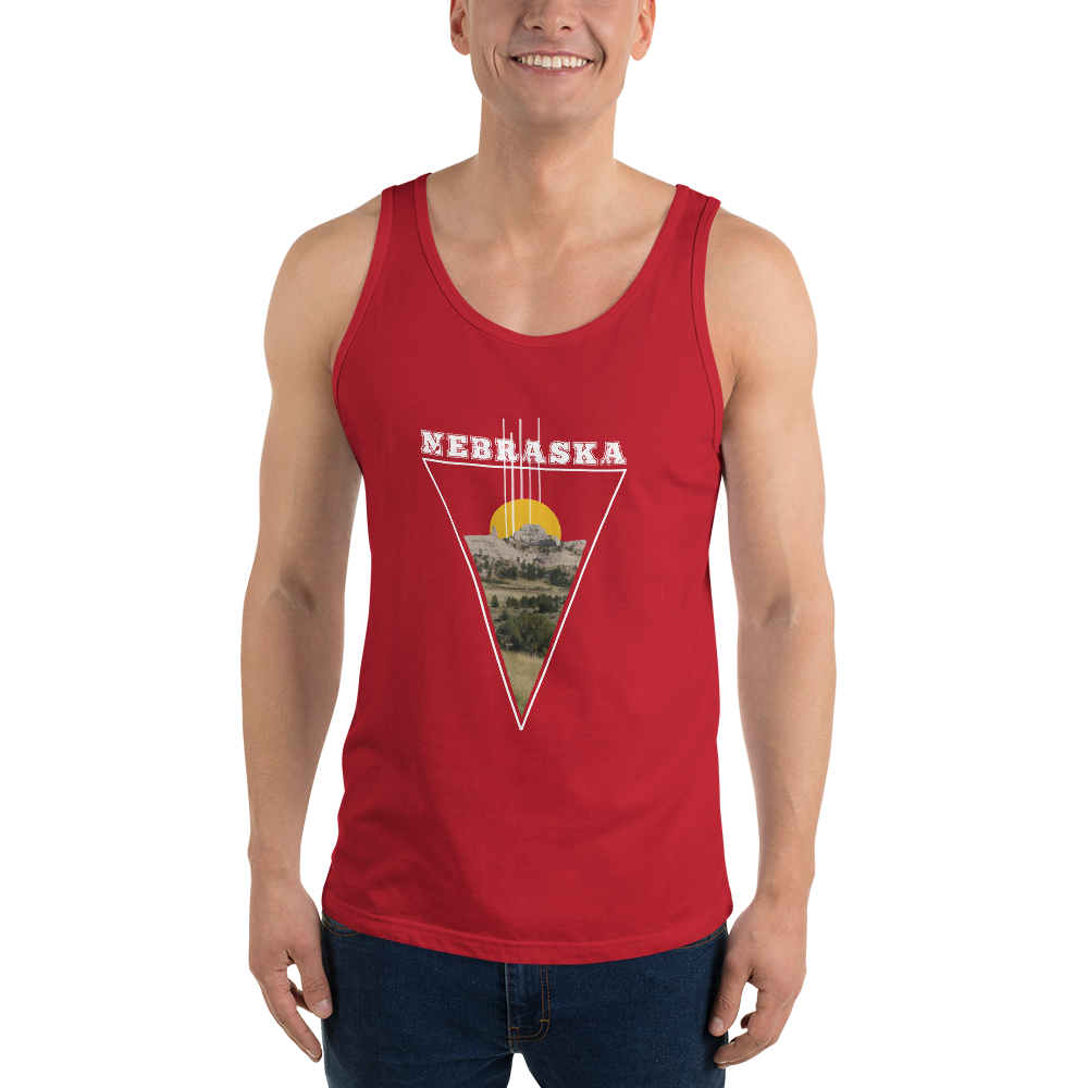 Nebraska Triangle Unisex Tank Top