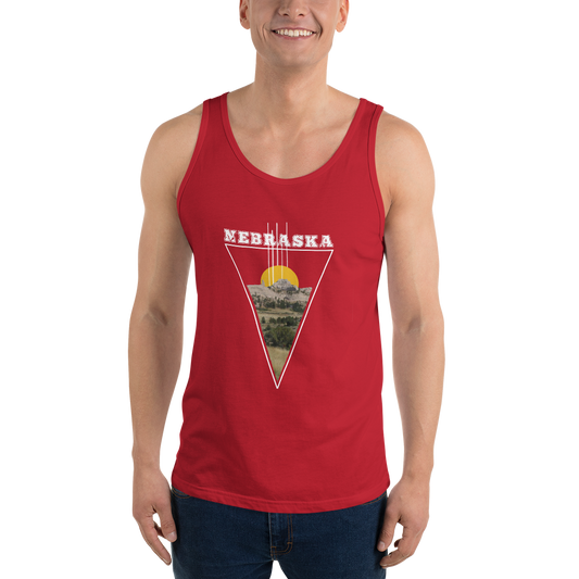 Nebraska Triangle Unisex Tank Top