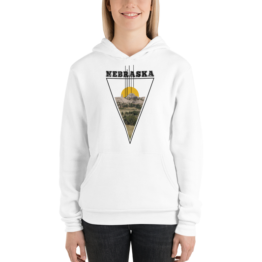 Nebraska Triangle Dark Unisex hoodie