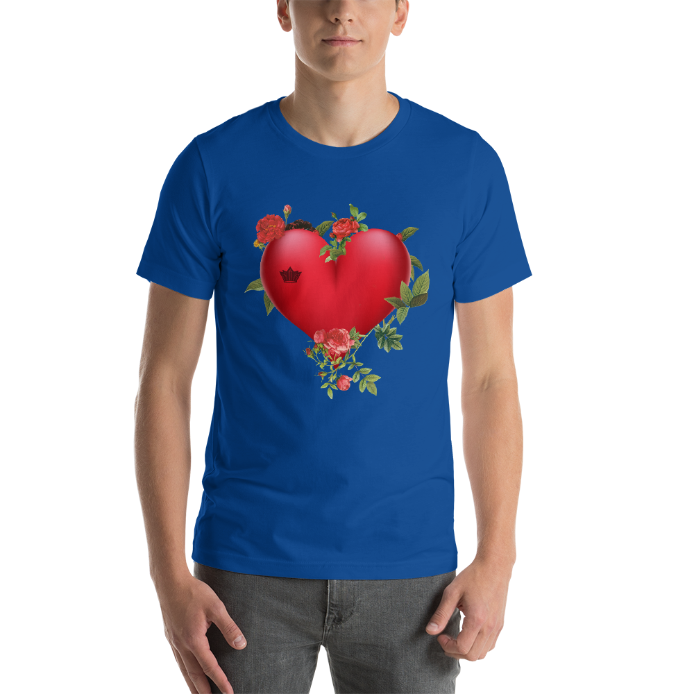 Floral Heart Short-Sleeve Unisex T-Shirt