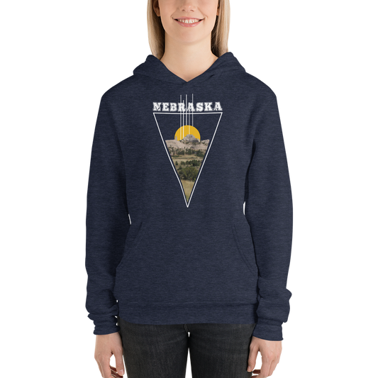 Nebraska Triangle Unisex hoodie