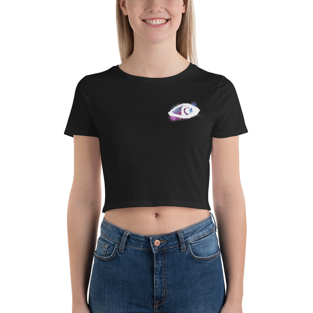 Galactic Eye Crop Tee Dark